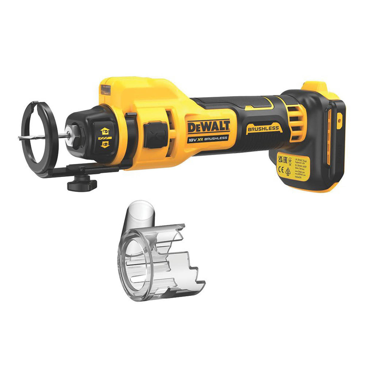 DeWalt Drywall Cut-out Tool Cordless 18V DCE555N-XJ Brushless Compact Body Only - Image 1