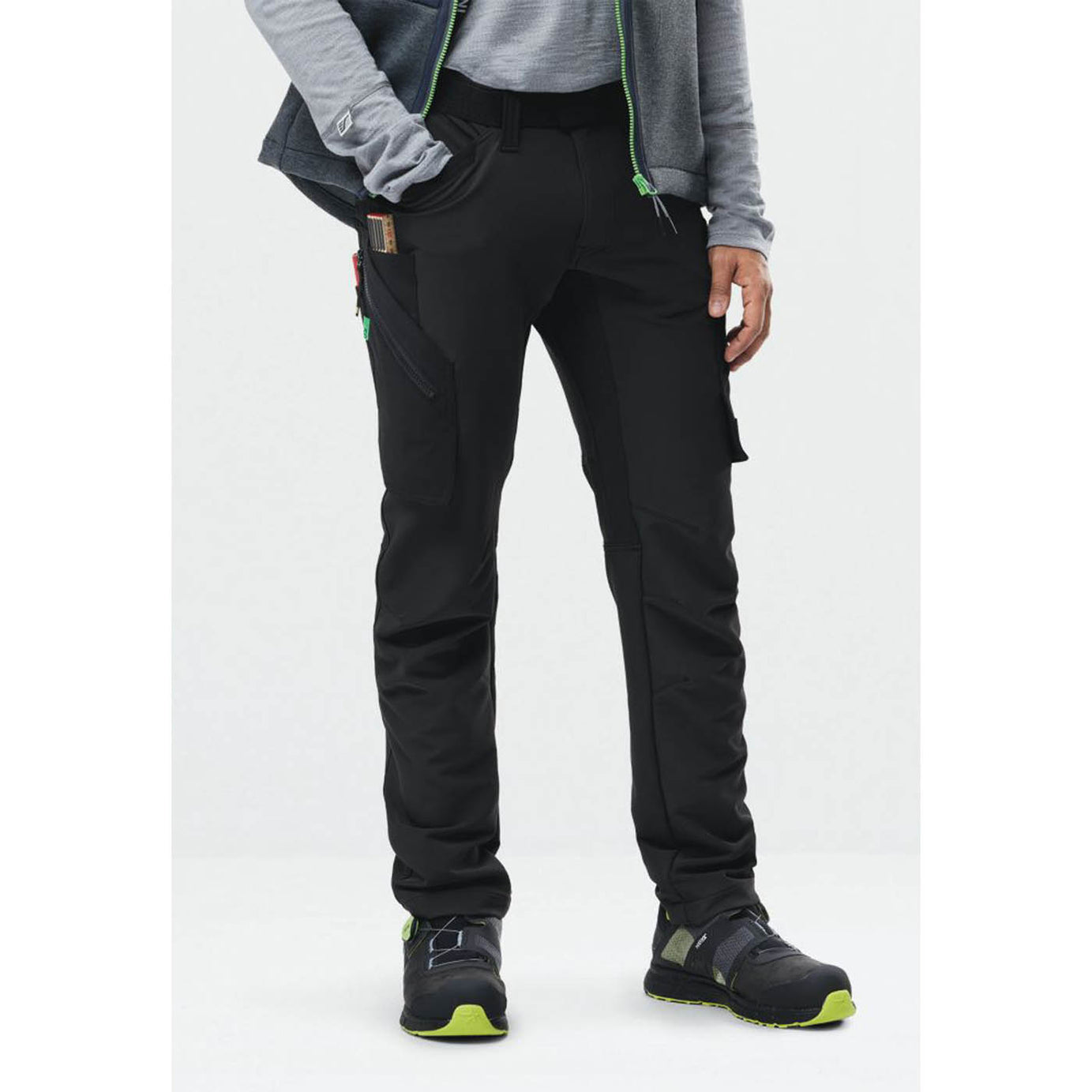 Snickers Work Trousers Mens Slim Fit Black Stretch Multi Pockets Cargo 39W 30L - Image 3
