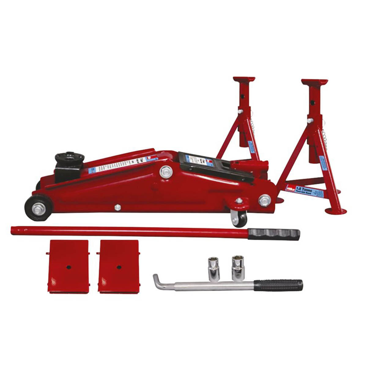 Hilka Pro-Craft 3 Tonne Combination Jack Kit 8 Piece Set - Image 1