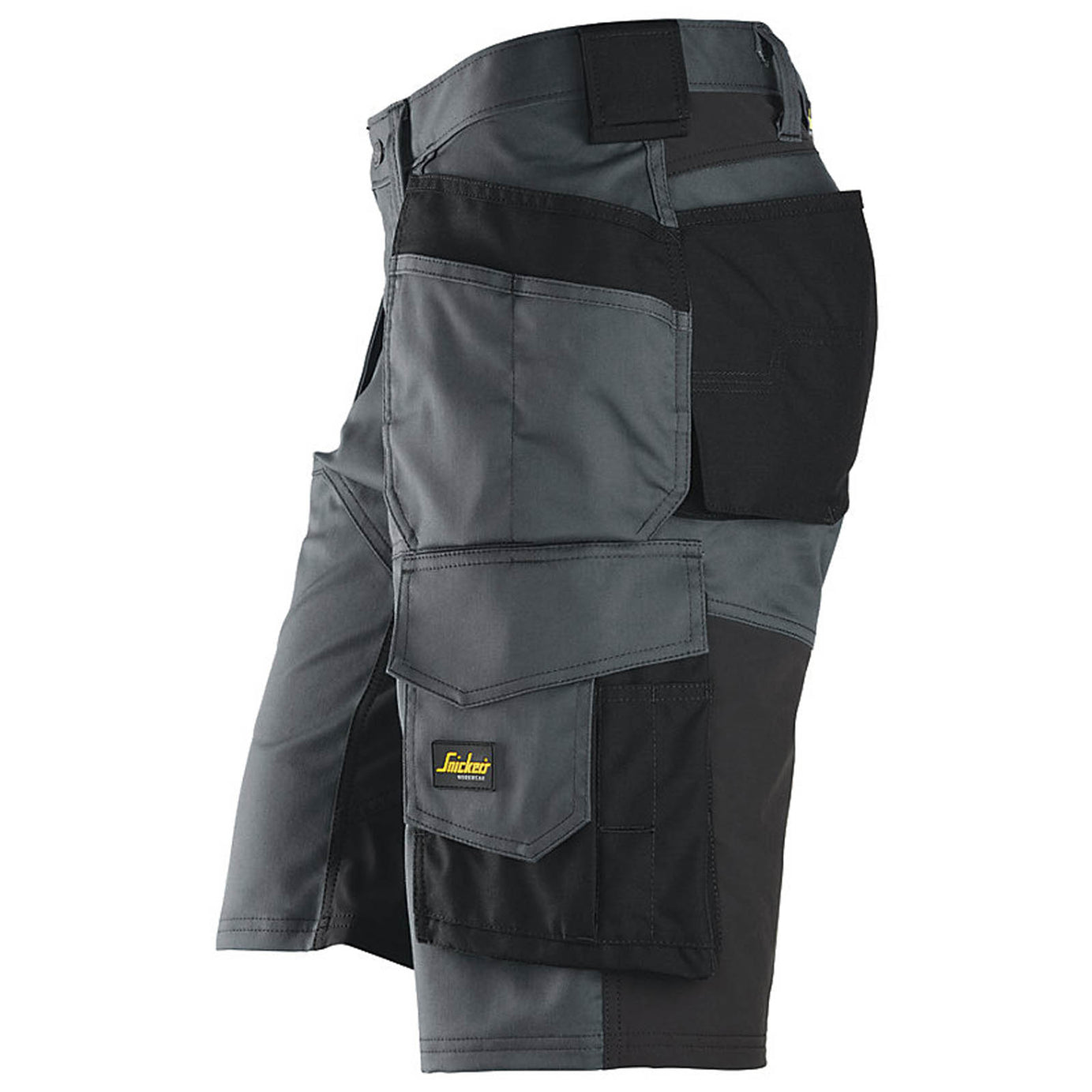 Snickers Work Shorts Mens Loose Fit Grey Black Stretch Multi Pockets Cargo 44W - Image 3