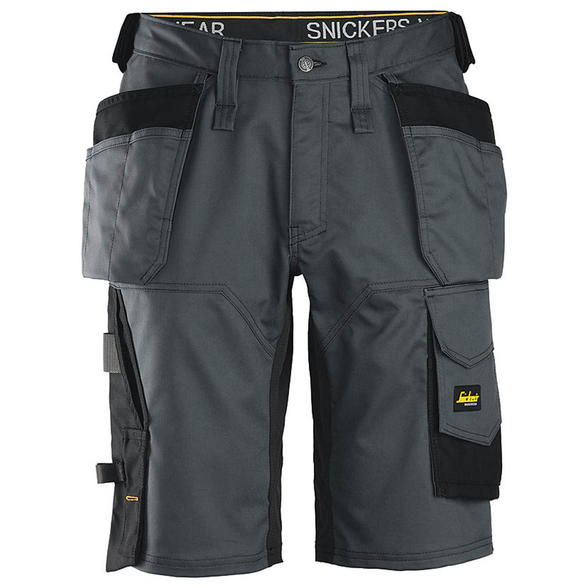 Snickers Work Shorts Mens Loose Fit Grey Black Stretch Multi Pockets Cargo 44W - Image 1