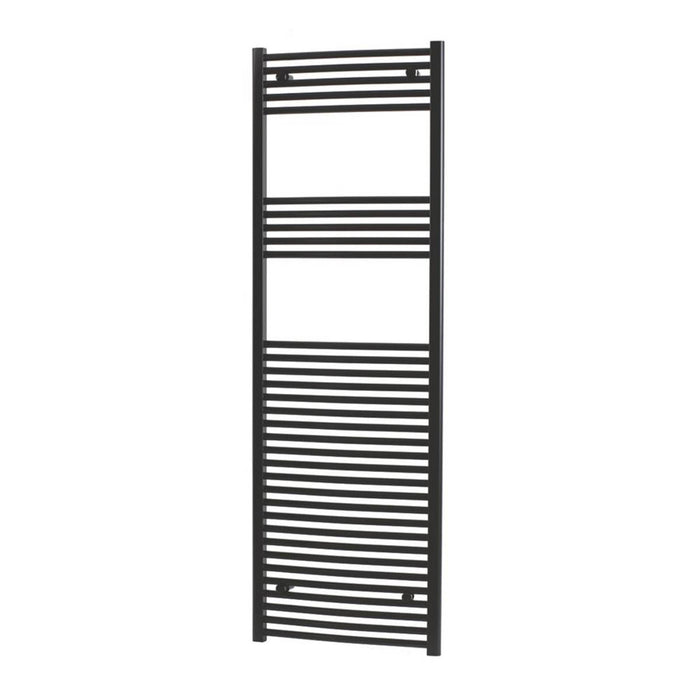 Towel Radiator Rail Curved Black Steel Bathroom Warmer Ladder 922W H180xW60cm - Image 5