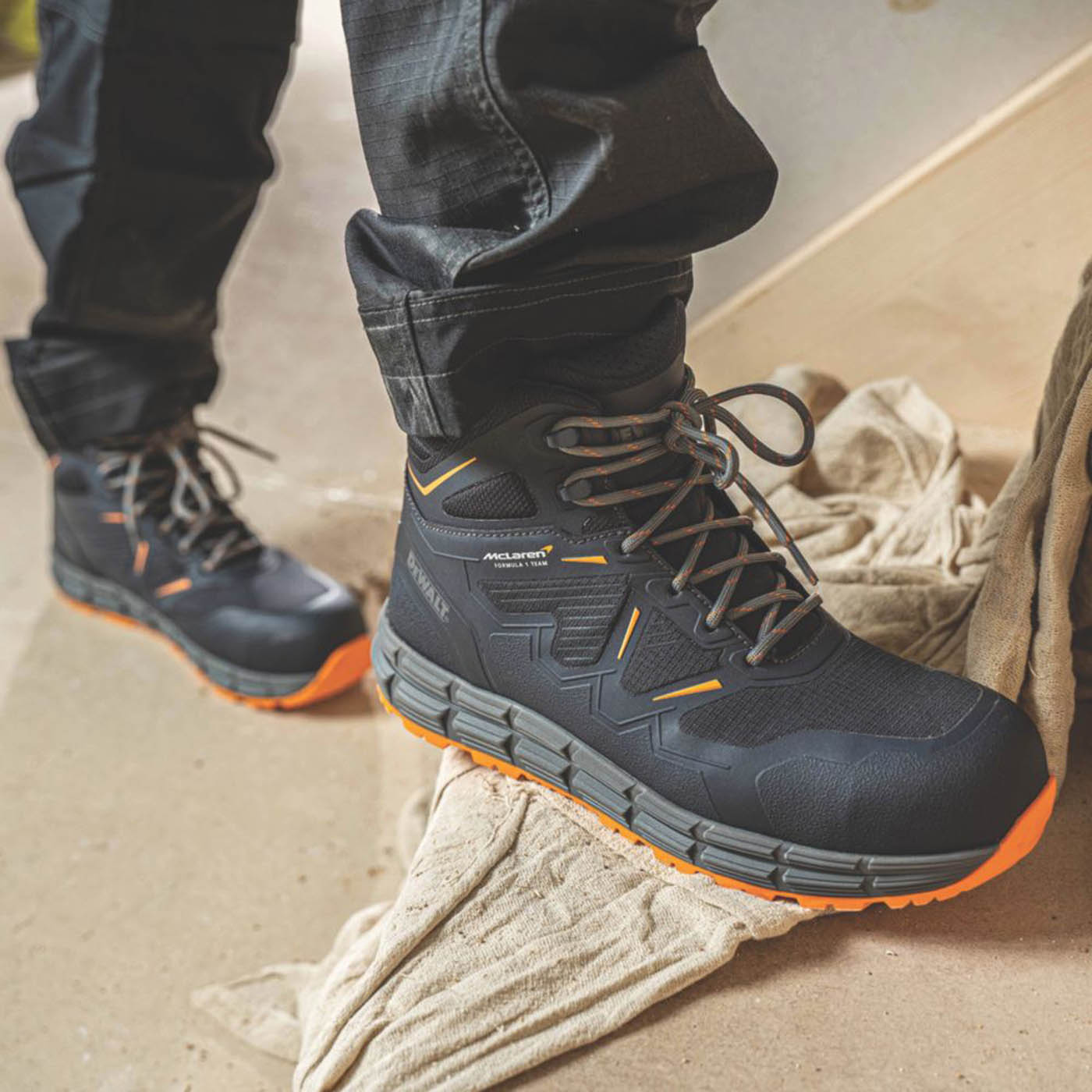DEWALT Safety BootsMcLaren F1 Team North Haven  Navy Orange Size 10 - Image 2