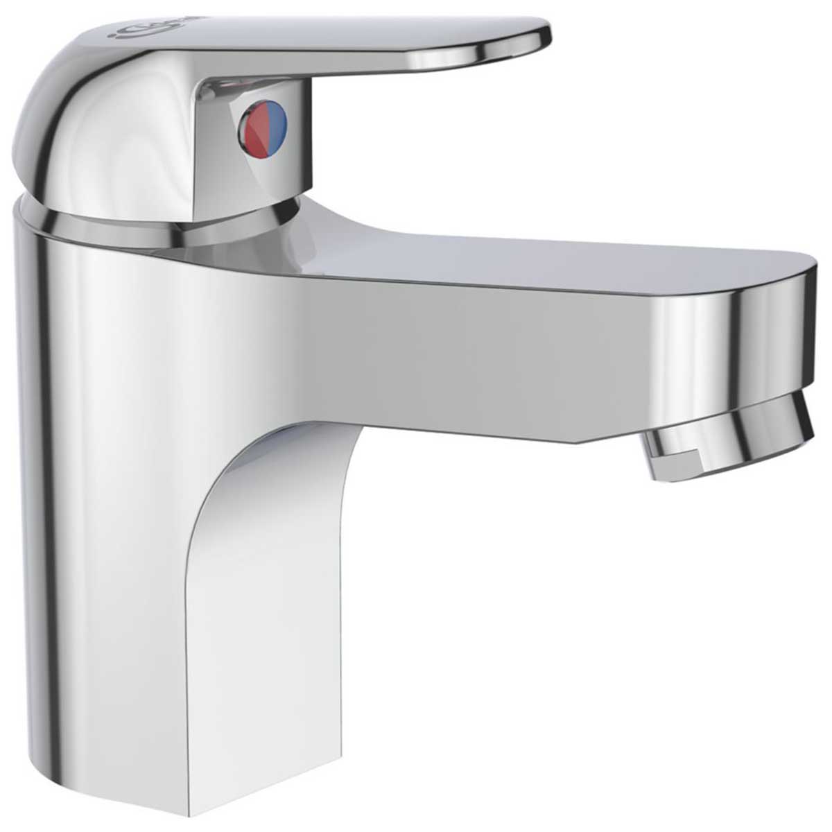 Bathroom Basin Tap Mono Mixer Single Lever Chrome Clicker Waste Contemporary - Image 1