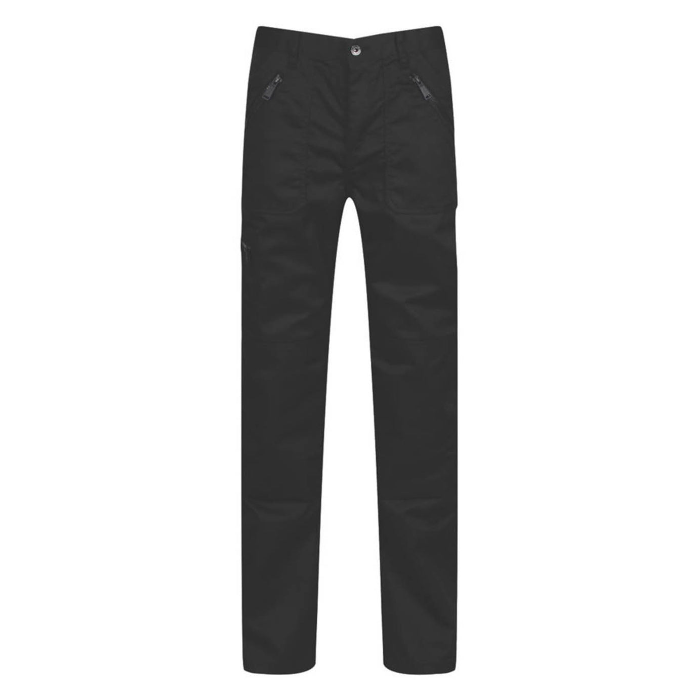 Regatta Work Trousers Mens Pro Action Classic Fit Black Multi Pockets 36W 31L - Image 1