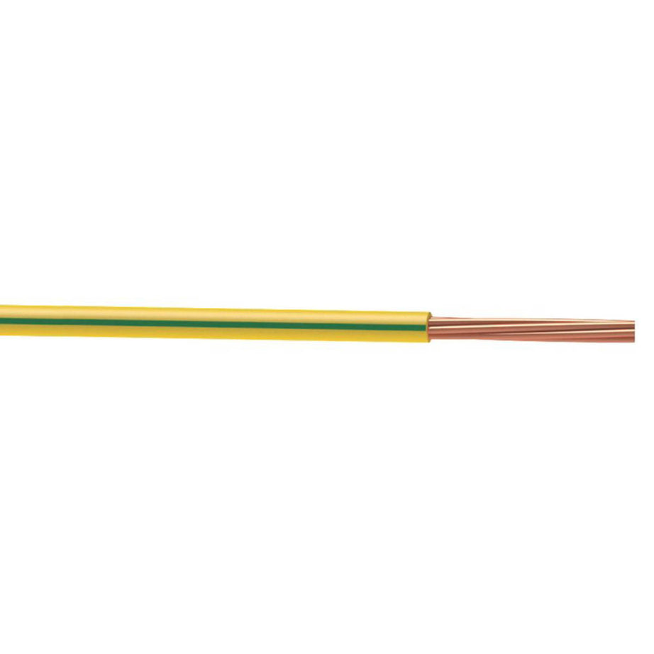 Time 1 Core Cable Conduit 6491X Green Yellow 16mm² PVC Sheathed Indoor 10m Coil - Image 1