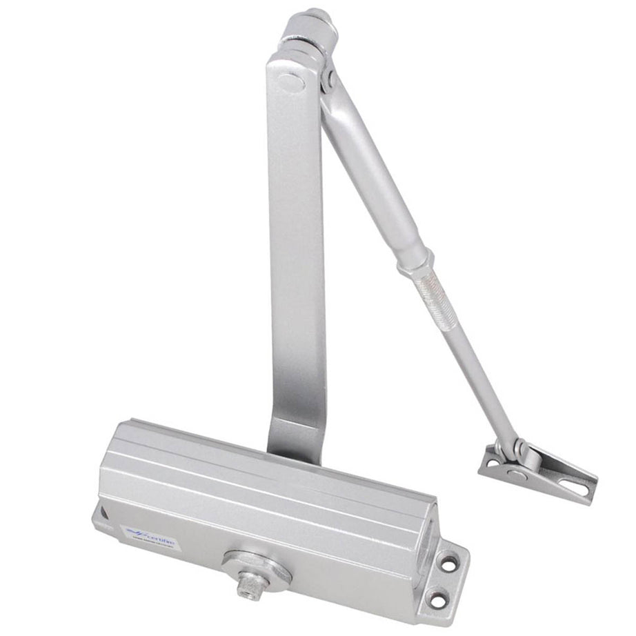 Smith & Locke Door Closer Silver Overhead Fixed Domestic Commercial - Image 1