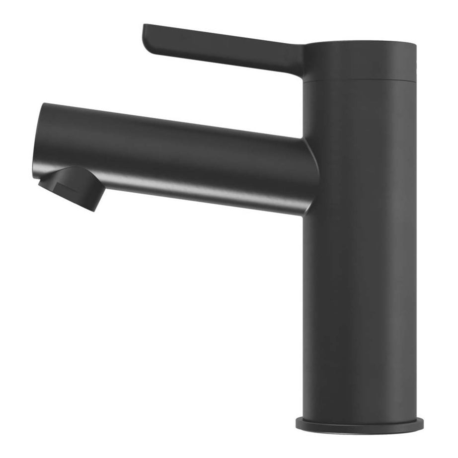 Swirl Bathroom Basin Tap Mono Mixer Black Single Lever Waste Modern Faucet - Image 3