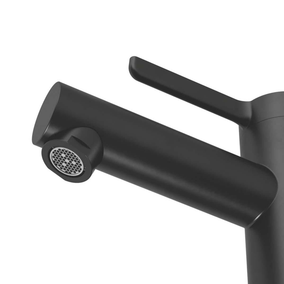 Swirl Bathroom Basin Tap Mono Mixer Black Single Lever Waste Modern Faucet - Image 5