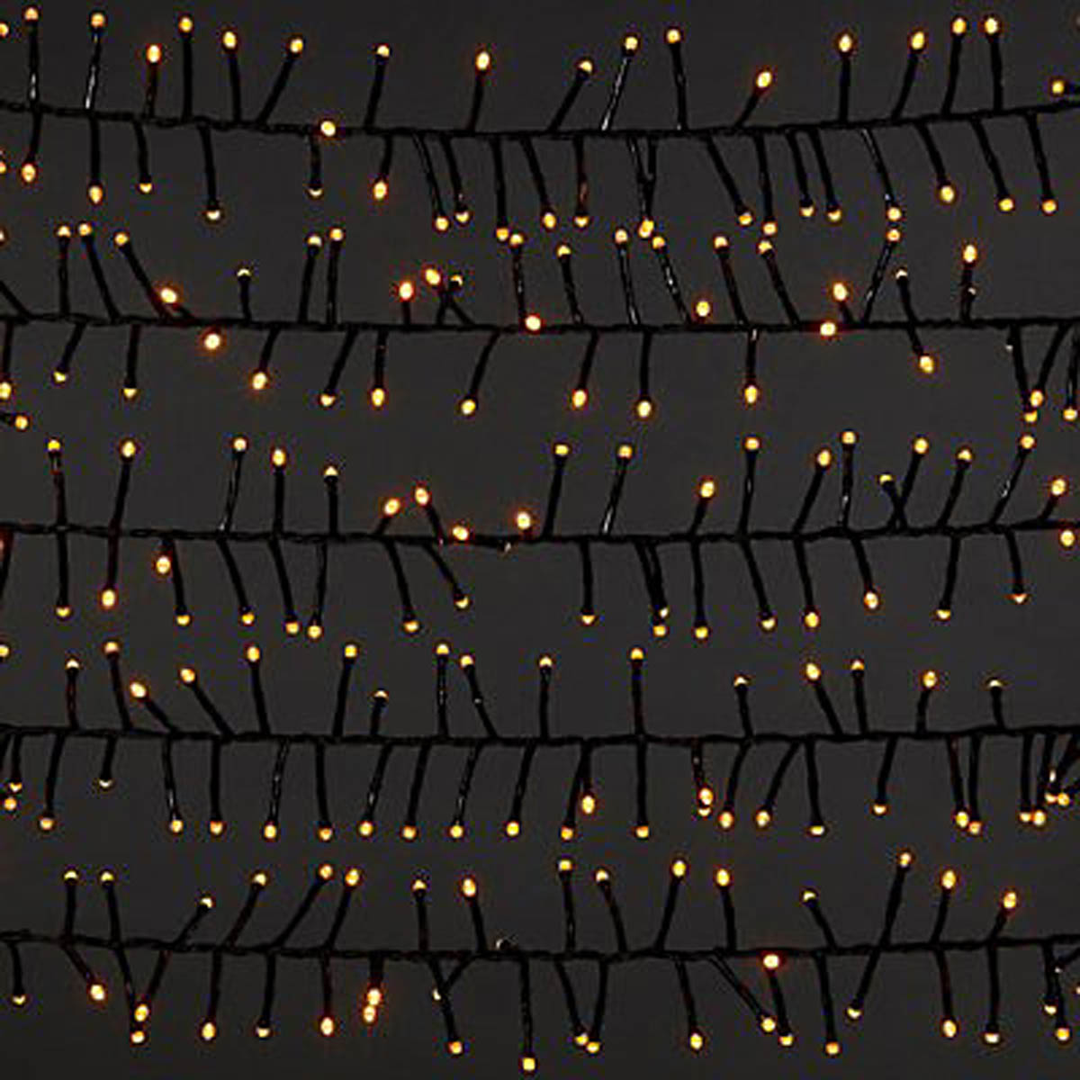 LED Christmas String Lights Cluster 2000 Warm White Timer Indoor  Home - Image 3