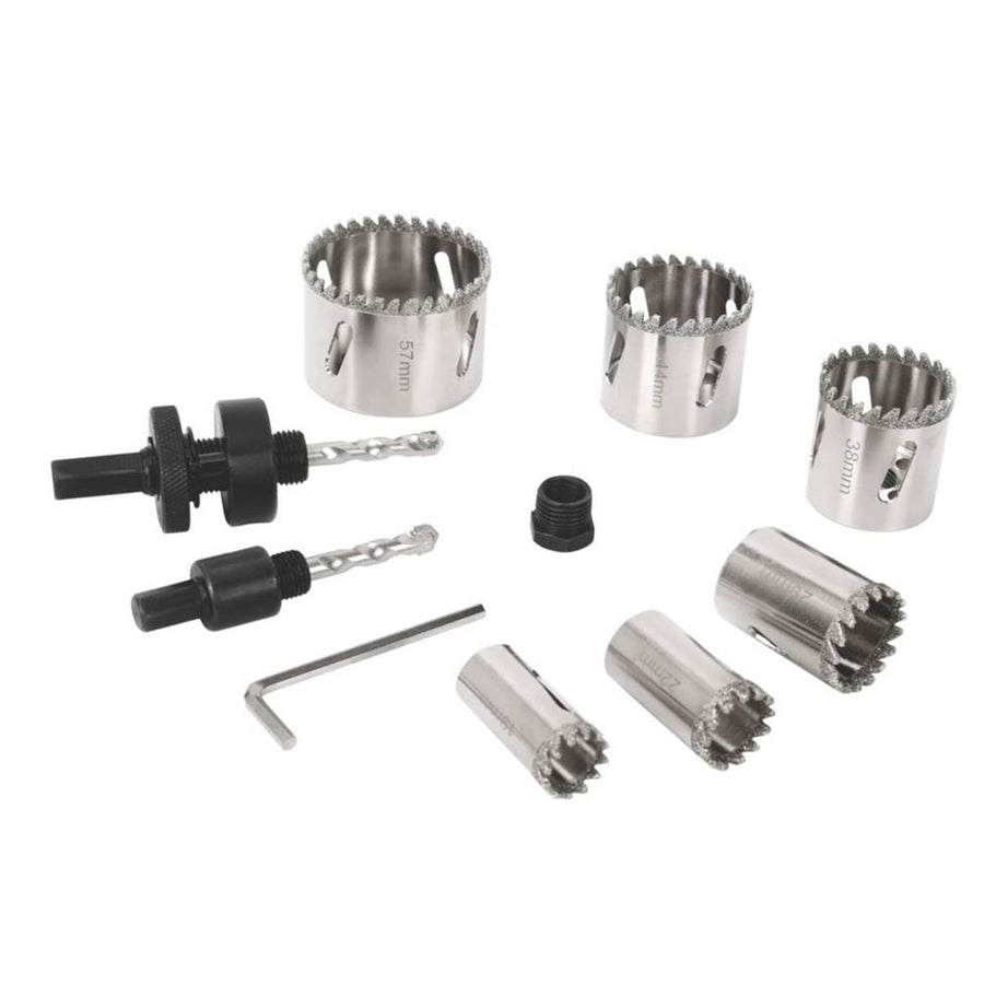 Titan Holesaw Set Diamond Heavy Duty Tile Grout Brill Bits Durable Pack Of 10 - Image 1