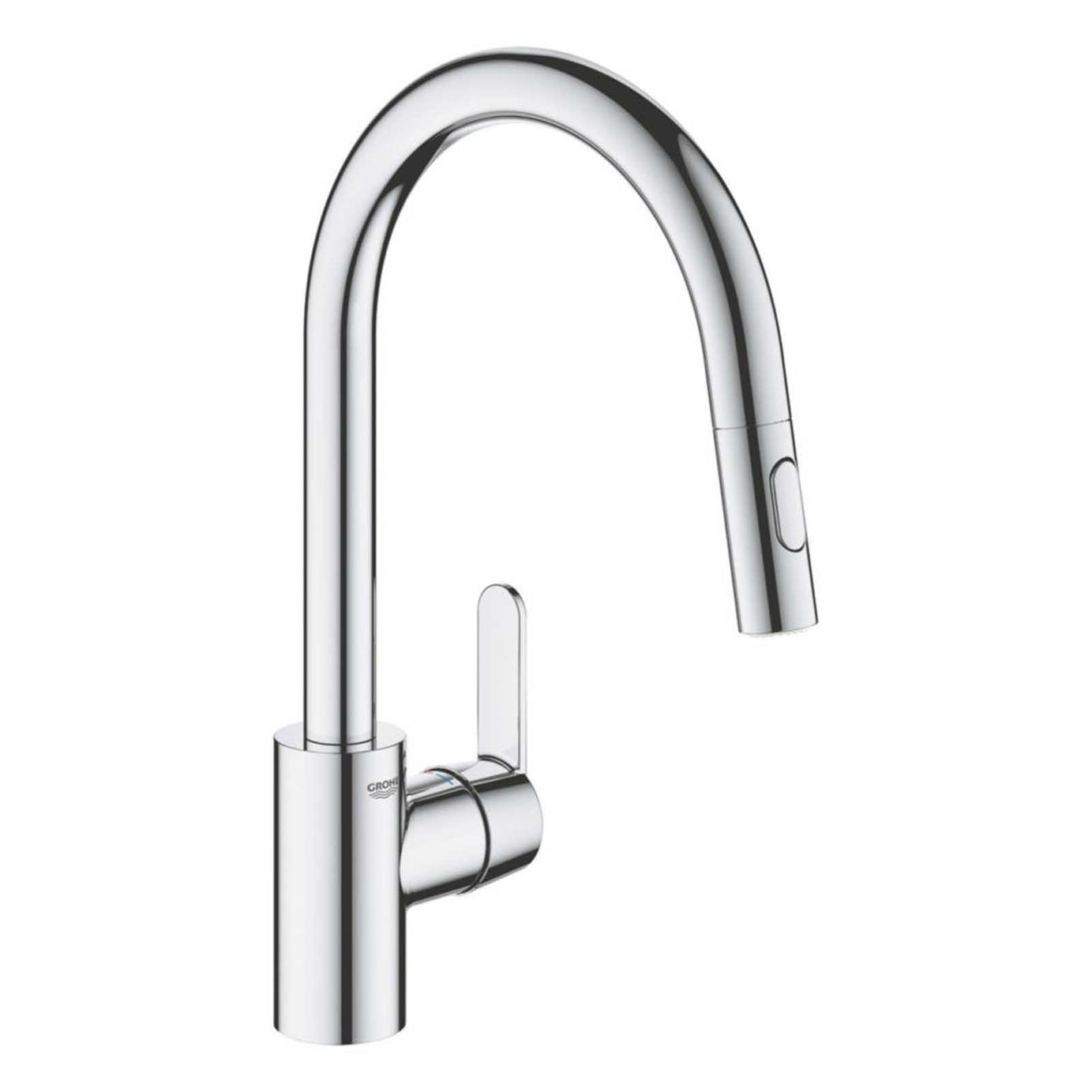 Grohe Kitchen Sink Tap Mono Mixer Chrome Single Lever Swivel Spout Modern Faucet - Image 2