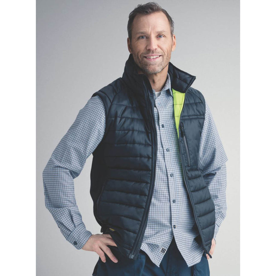 Snickers Mens Body Warmer Insulator Vest Black Zip Up Pockets Large 43" Chest - Image 6