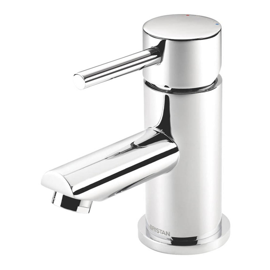 Bristan Bathroom Basin Tap Mono Mixer Chrome Single Lever Clicker Waste Faucet - Image 1