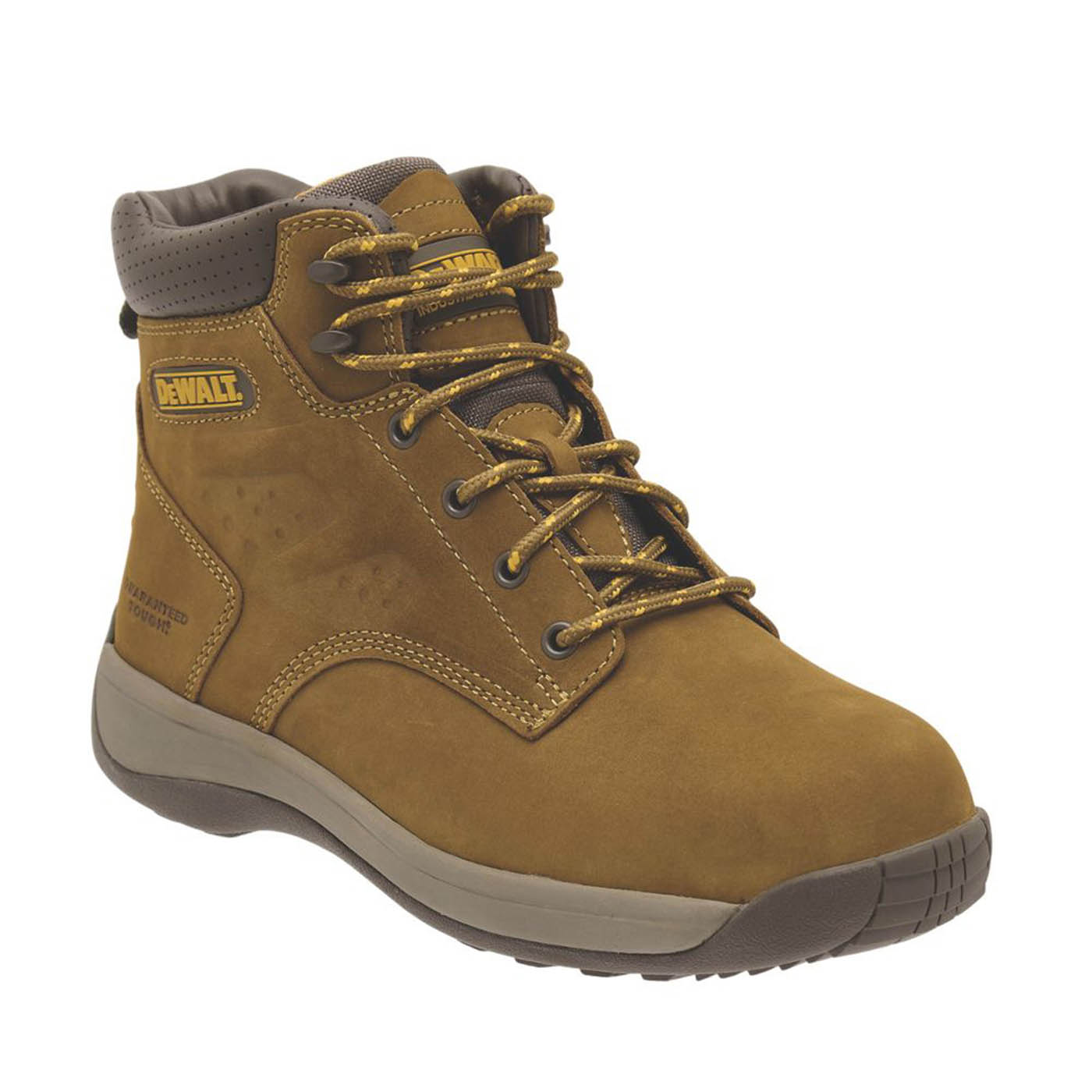 DeWalt Safety Boots Mens Bolster Standard Fit Brown Work Shoes Steel Toe Size 9 - Image 1