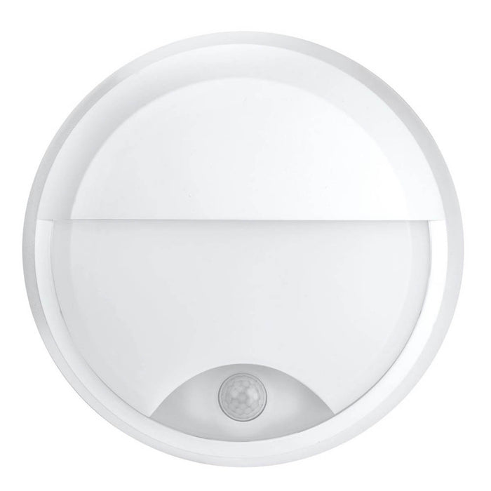 Outdoor LED Bulkhead Light Round Wall Ceiling PIR Sensor White 12.5W 660lm - Image 2