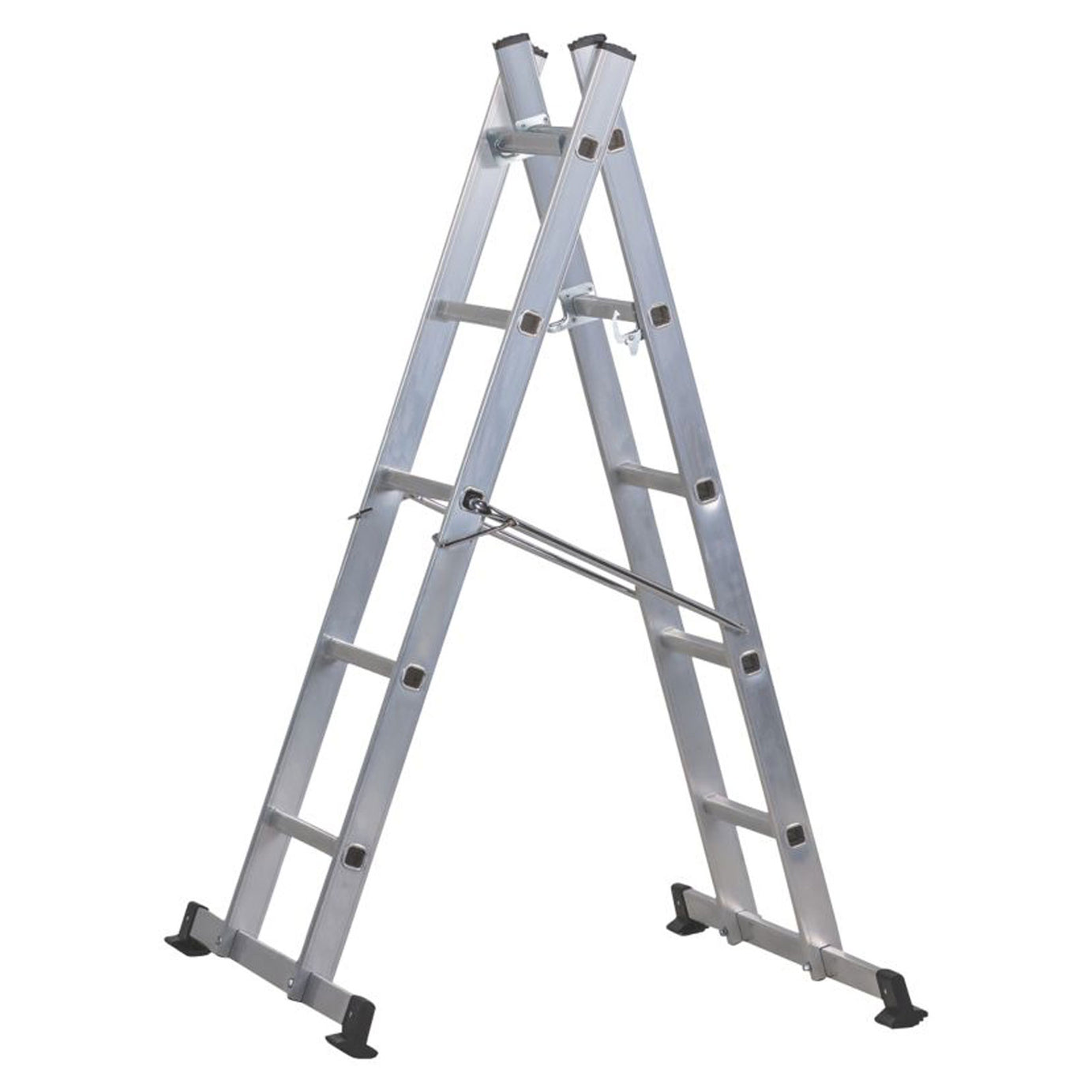 Werner Combination Stepladder With Platform 5 Way 3 Section Non-Slip 2.48m - Image 2