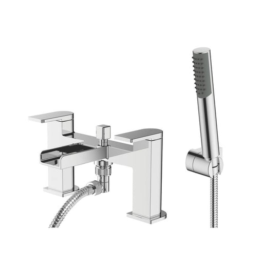 Watersmith Bath Shower Mixer Tap Modern Niagara Waterfall Double Lever Chrome - Image 1