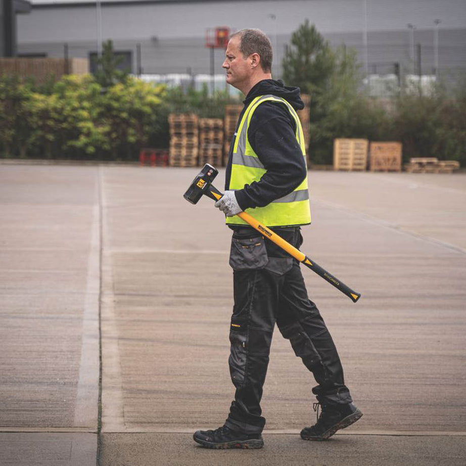 Roughneck Sledge Hammer Fibreglass Drop Forged Steel Soft Grip Handle 4.5kg - Image 5