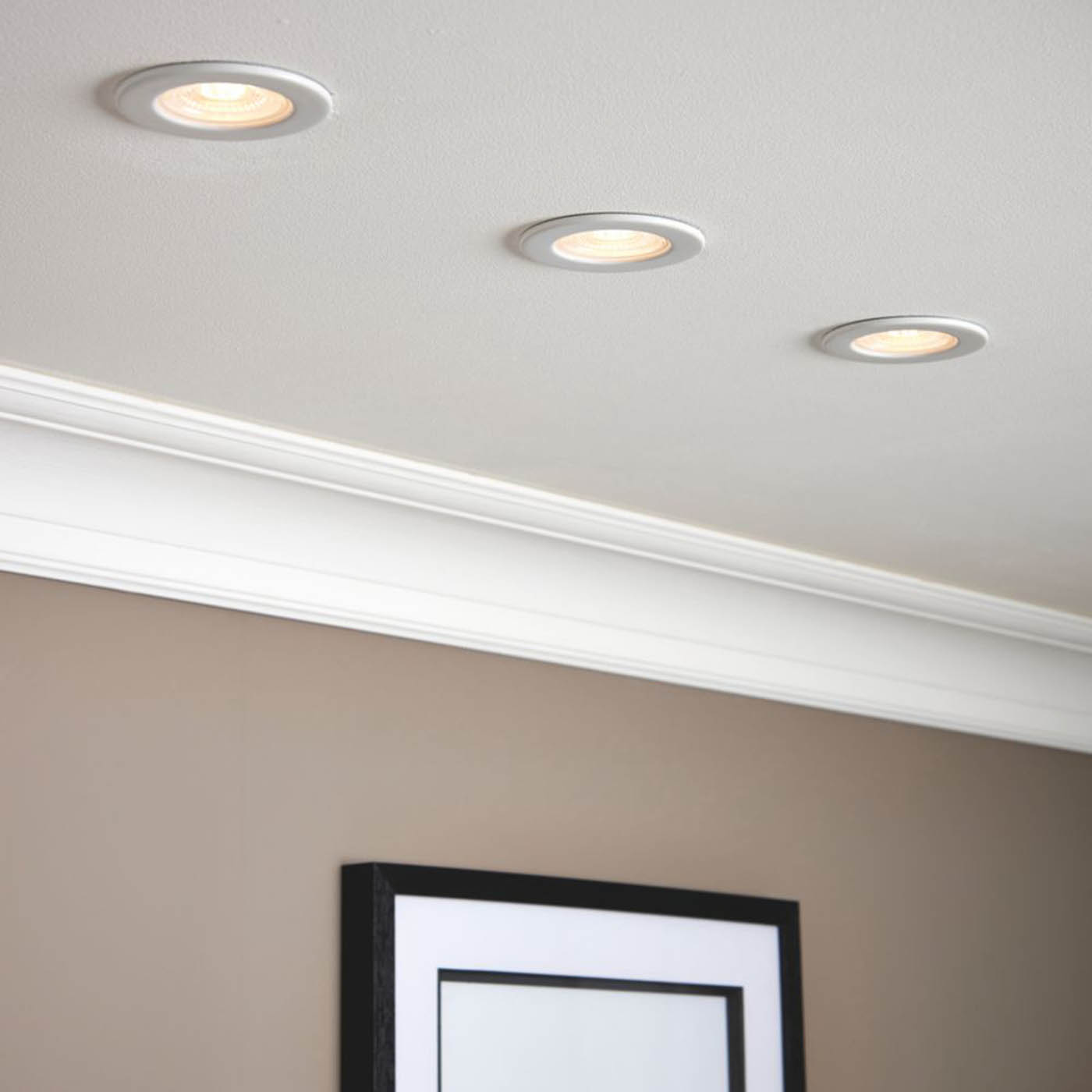LED Downlights Recessed Warm White 500lm Dimmable Fire Rated Round Pack Of 6 - Image 3