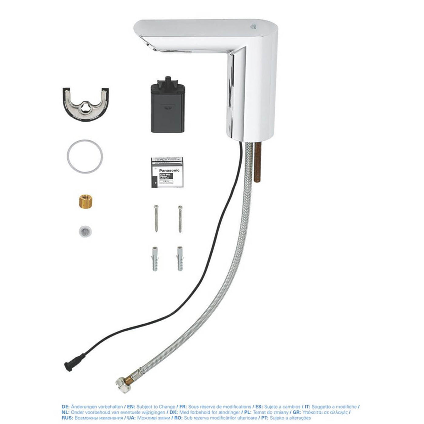 Grohe Basin Mixer Tap Mono Touch-Free Infrared Sensor Chrome Adjustable Time On - Image 2