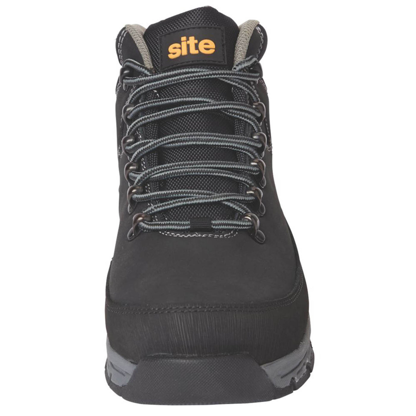 Site Safety Boots Unisex Standard Fit Black Leather Steel Toe Work Shoes Size 9 - Image 2