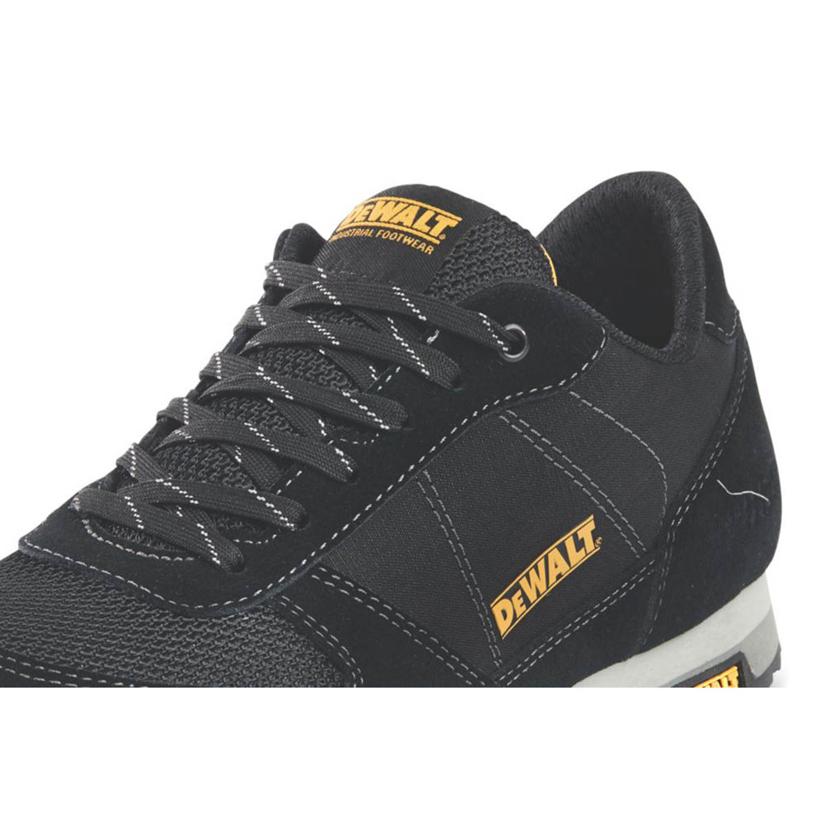 DeWalt Safety Trainers Mens Standard Fit Black Synthetic Shoes Steel Toe Size 8 - Image 6