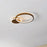 Ceiling Light LED Gold Effect Metal Base Variable White Round Dimmable Modern - Image 2