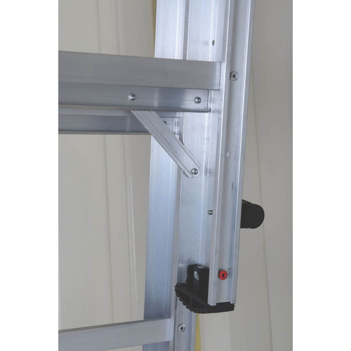 Werner Loft Ladder Aluminium Solid Sturdy Non-Slip Flat Treads Handrail 3.25m - Image 4