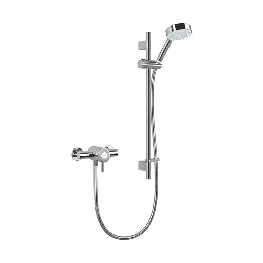 Mira Thermostatic Mixer Shower 4 Spray Rear-Fed Exposed Chrome Modern Round - Image 1