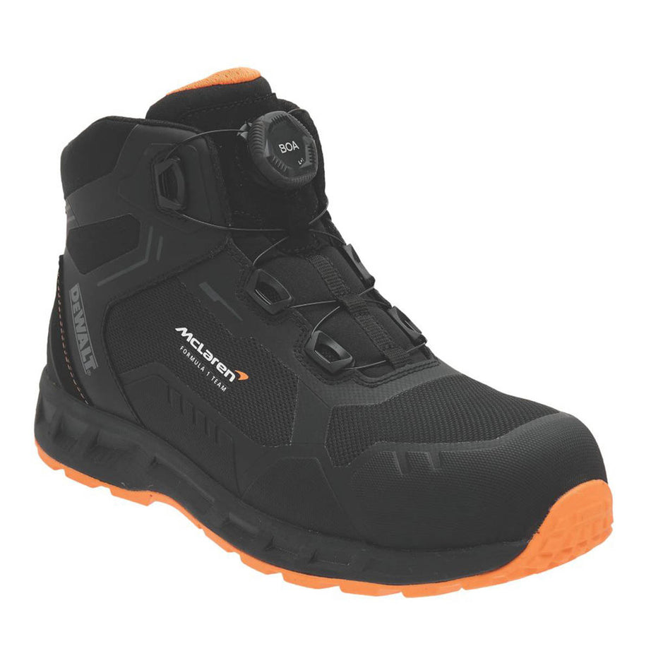 DeWalt Mens Safety Boots McLaren F1 Team Black Lightweight Metal Free Size 10 - Image 1