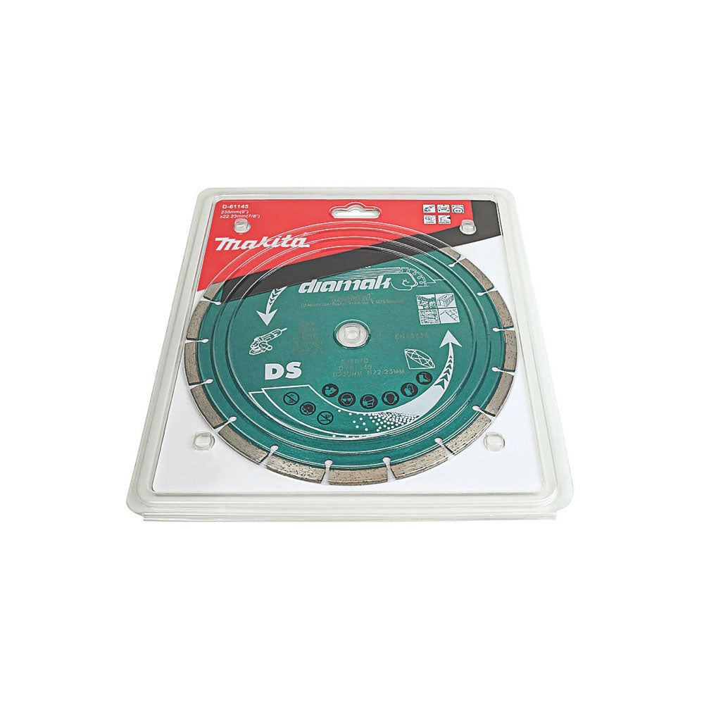 Makita Diamond Blade Segmented D-61145 Angle Grinders Masonry Stone 22.23x230mm - Image 2