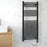 Flomasta Electric Towel Radiator Black Flat Warmer Pre-Filled 1200x500mm 1023BTU - Image 1