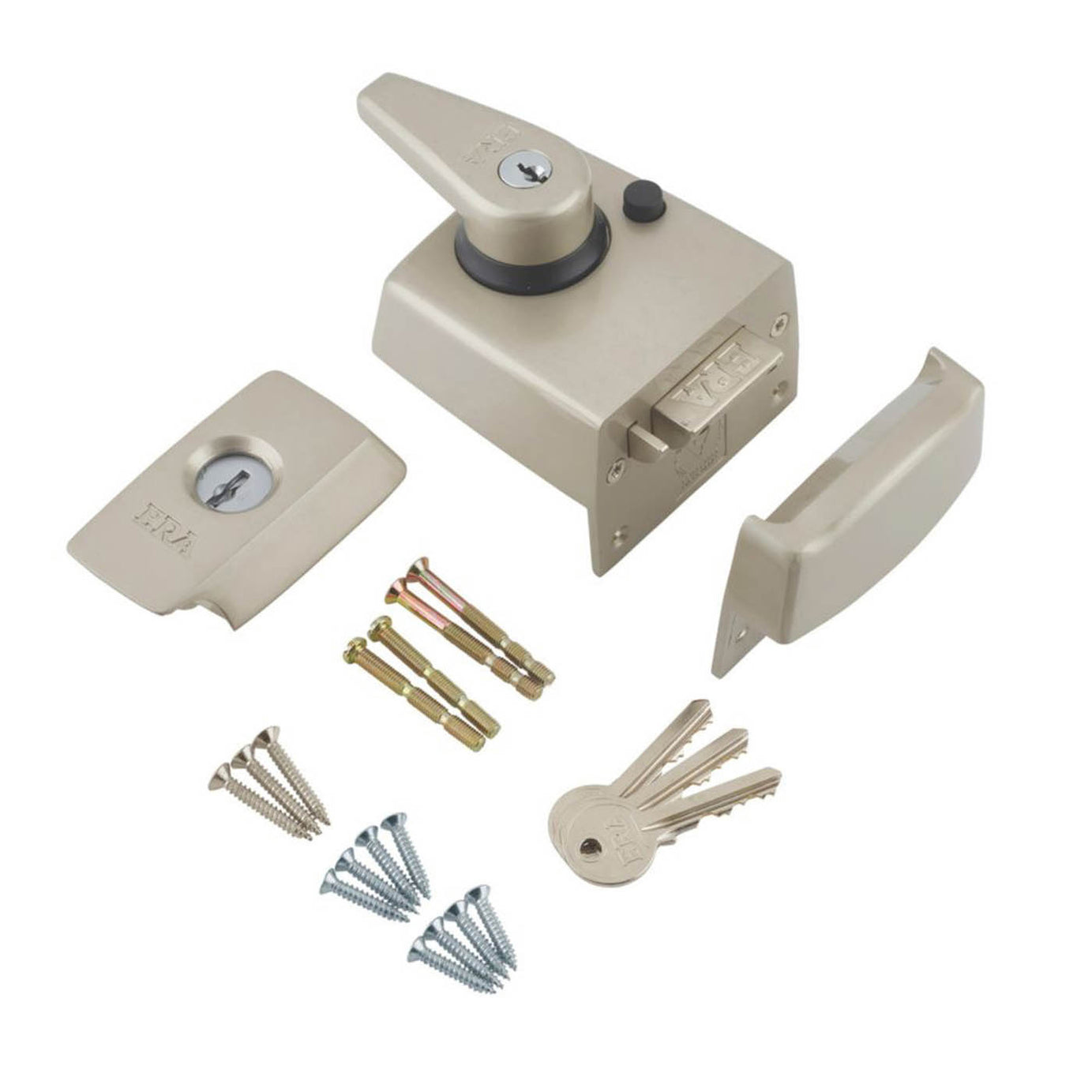 ERA BS Night Latch Satin Nickel 60mm - Image 1