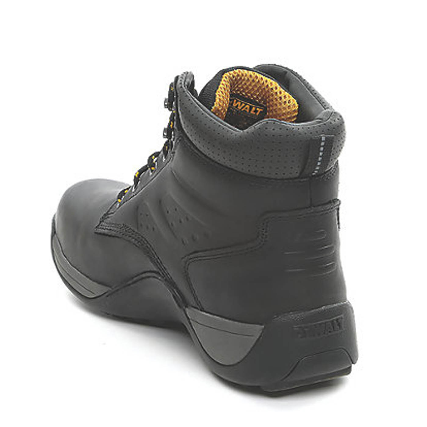 DeWalt Safety Boots Men's Work Shoes Black Leather Steel Toe Cap Wide Fit Size10 - Image 2