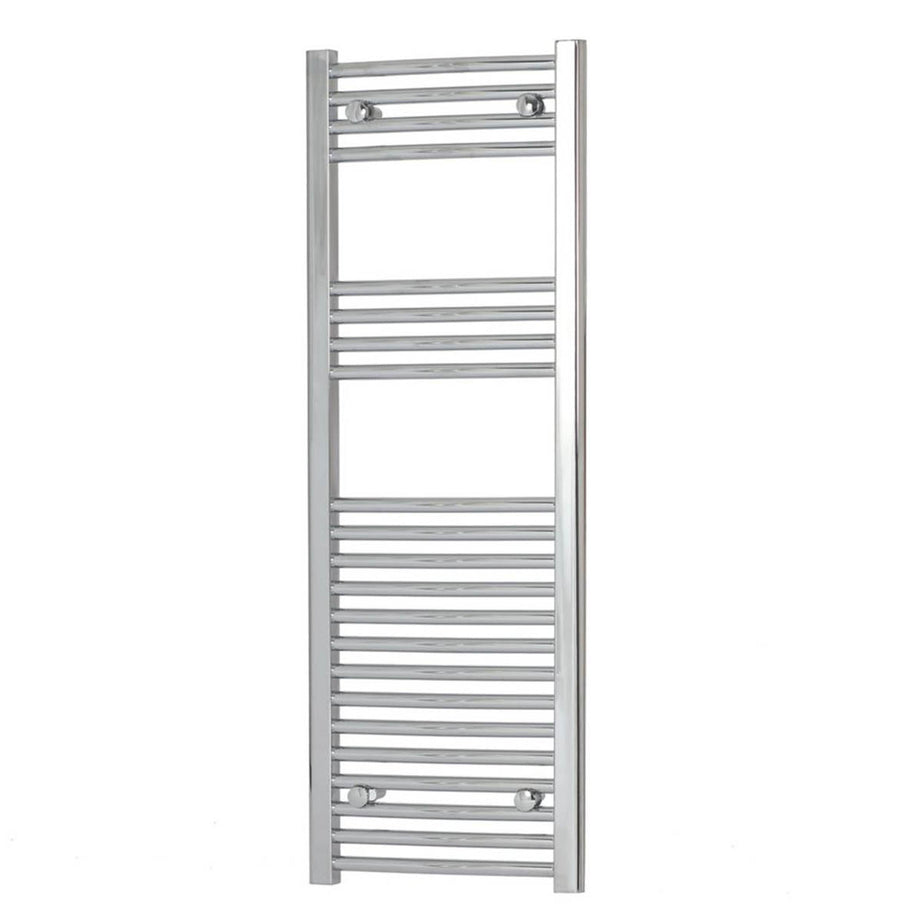 Towel Radiator Rail Chrome Curved Bathroom Ladder Warmer 310W (H)120x(W)40cm - Image 1