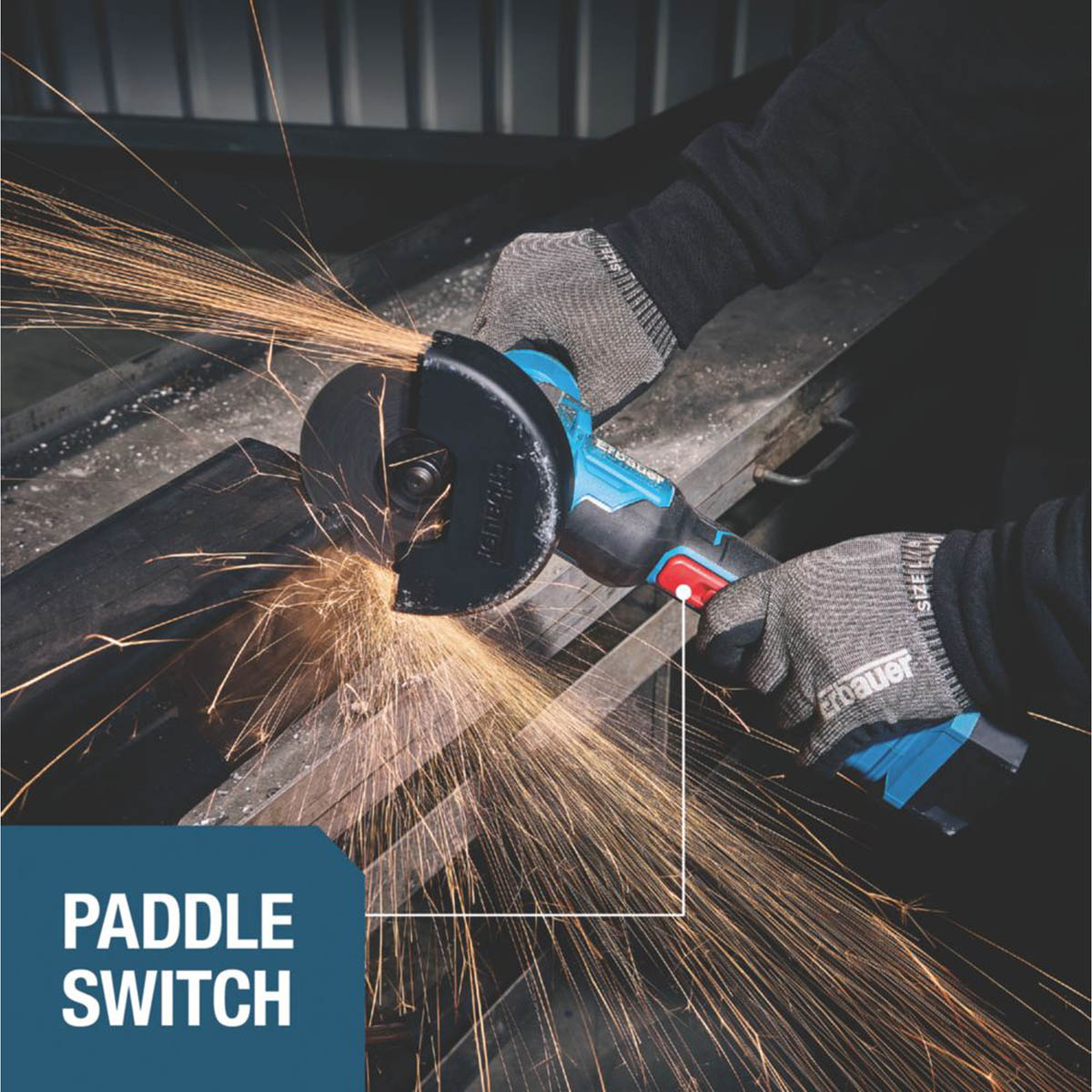 Erbauer Angle Grinder ERI1084GRD Cordless Compact 18V Li-Ion EXT 5" Body Only - Image 5