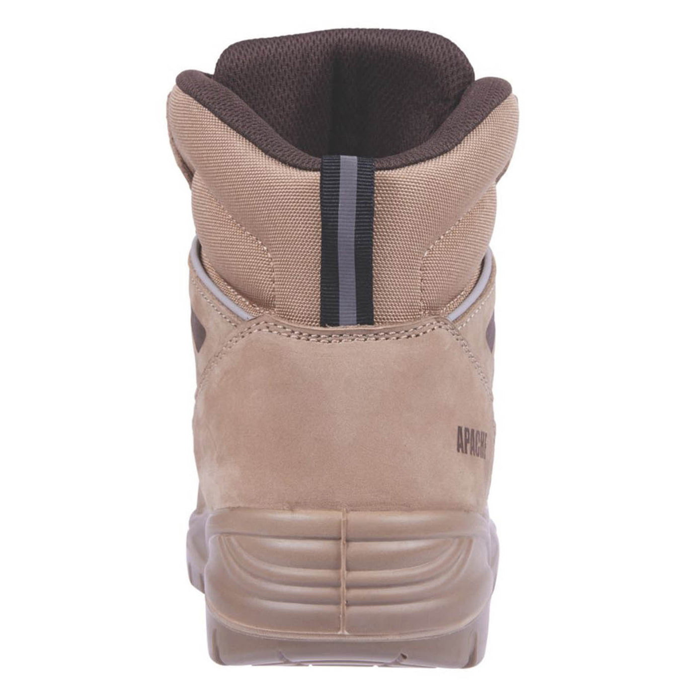 Apache Safety Boots Mens Standard Fit Brown Leather Work Shoes Steel Toe Size 12 - Image 4