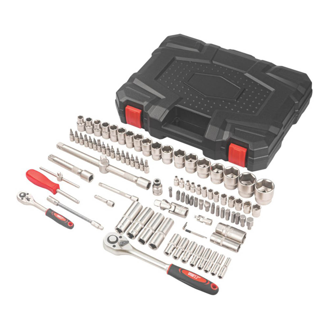 Forge Steel  3/8”, 1/4” & 1/2“ Drive Socket Set 94 Pieces - Image 1