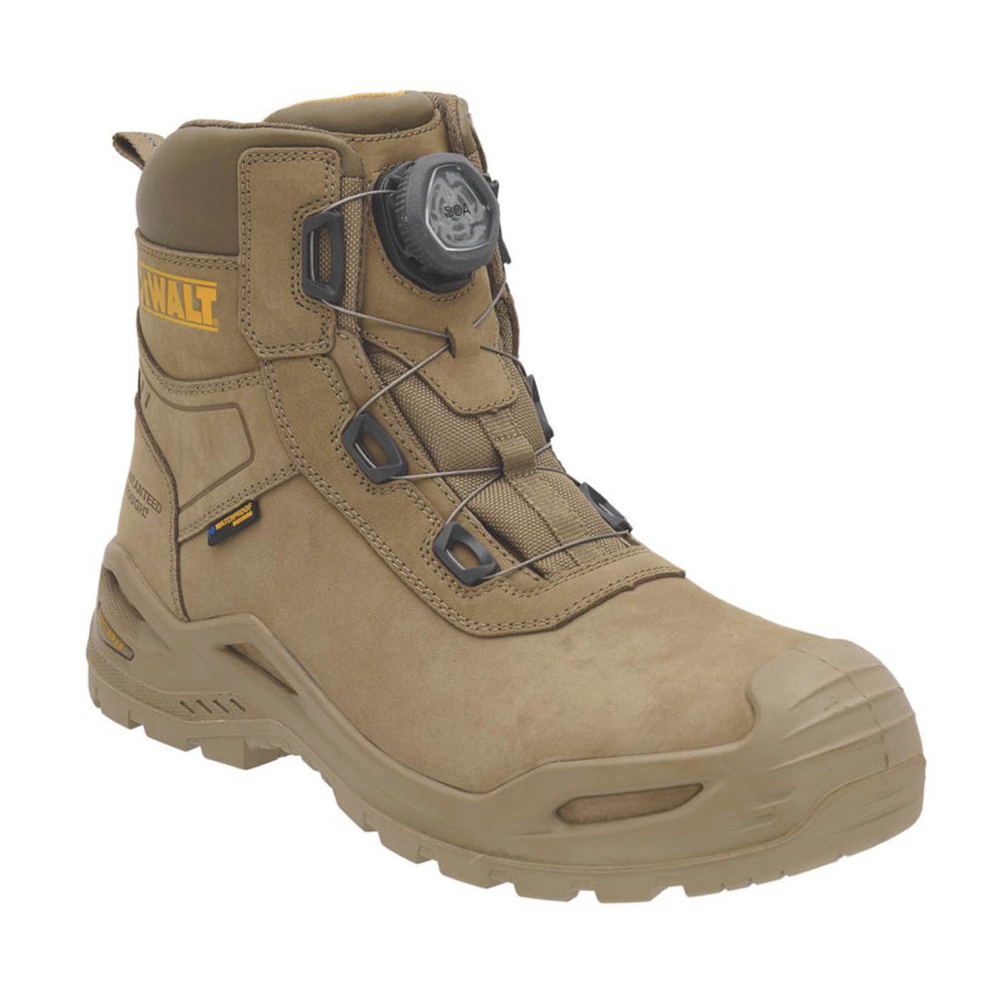 DEWALT Lander BOA Size 7  Stone Waterproof  Safety Boots - Image 1