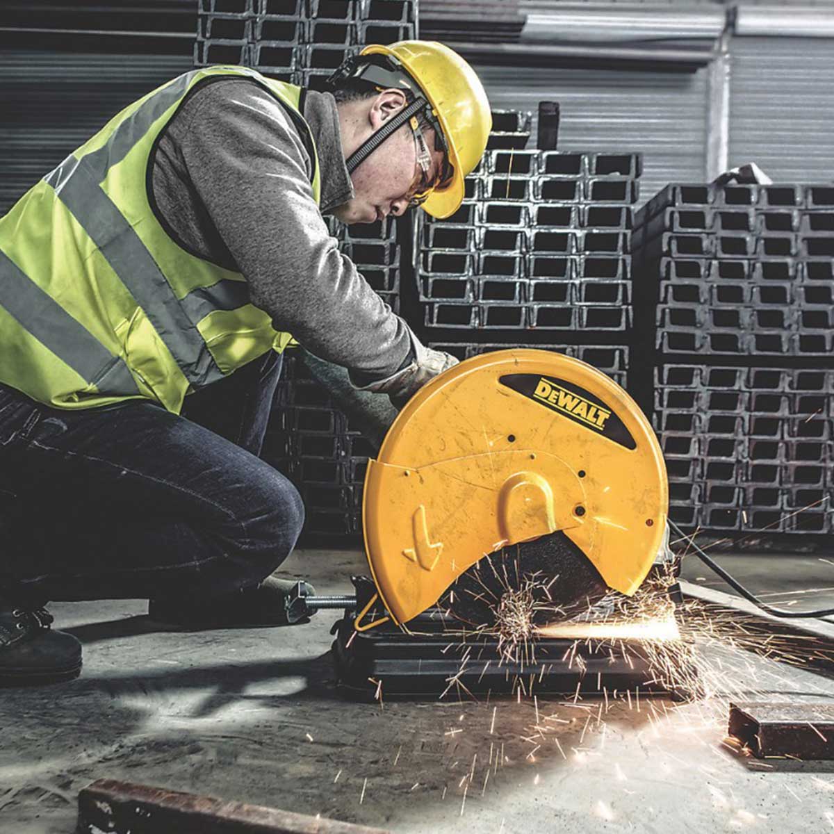 DeWalt Chop Saw Electric 110V D28730-LX Metal Cutting 355mm Heavy Duty 2300W - Image 5