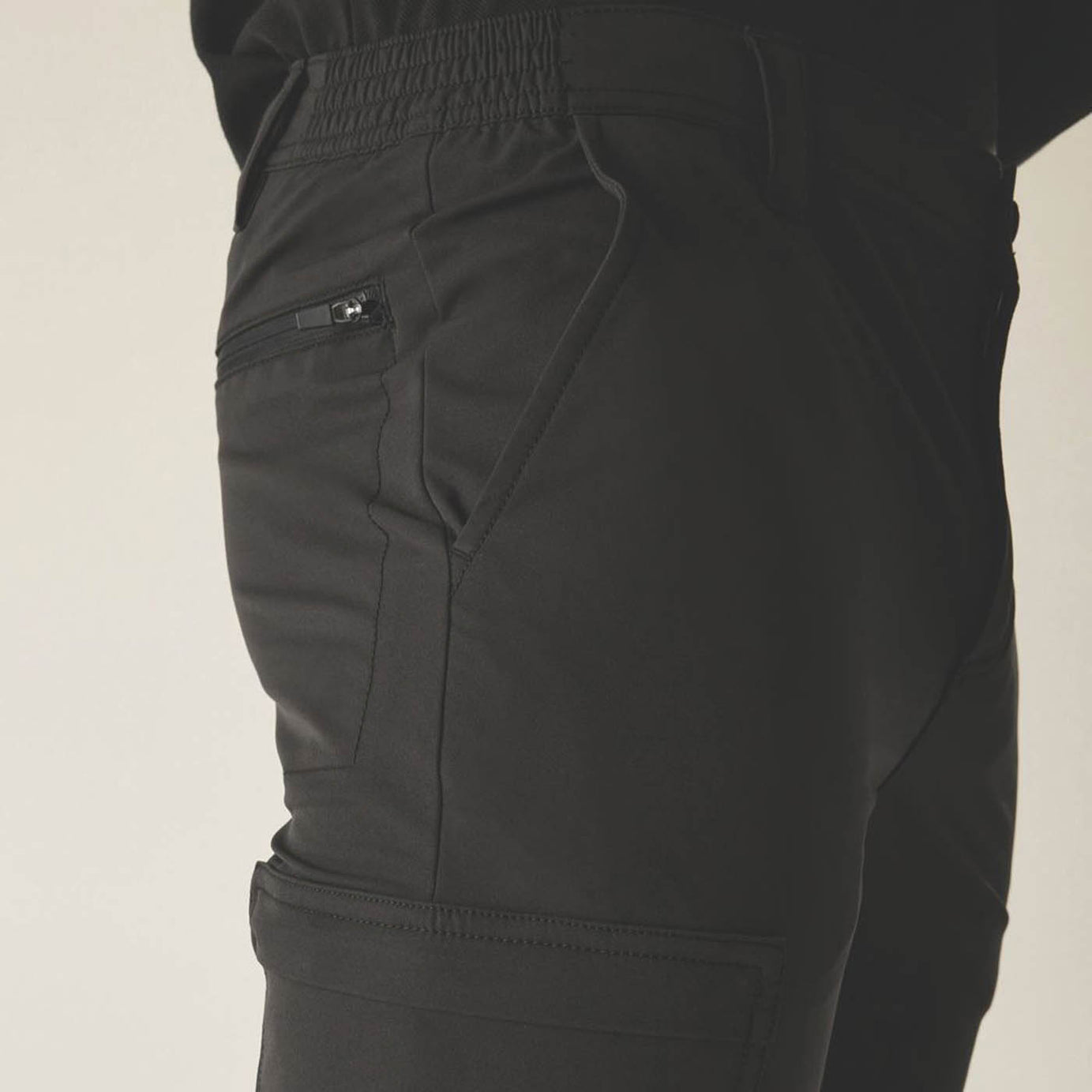 Regatta Work Trousers Mens Regular Fit Black Stretch Pockets Comfort 32W 30L - Image 5