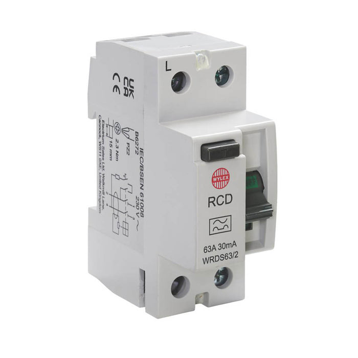 Wylex Wylex 63A 30mA DP Type A  RCD - Image 3