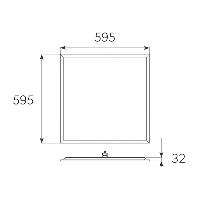 4lite LED Backlit Panels Cool White Square Steel White 600mm x 600mm 4 Pack - Image 4