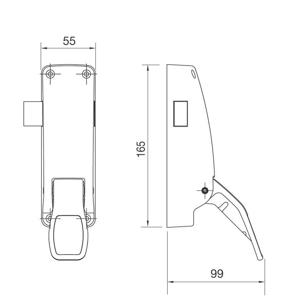 Briton Emergency Exit Latch 1438.SE LH/RH Push Pad Fire Rated Indoor Outdoor - Image 2