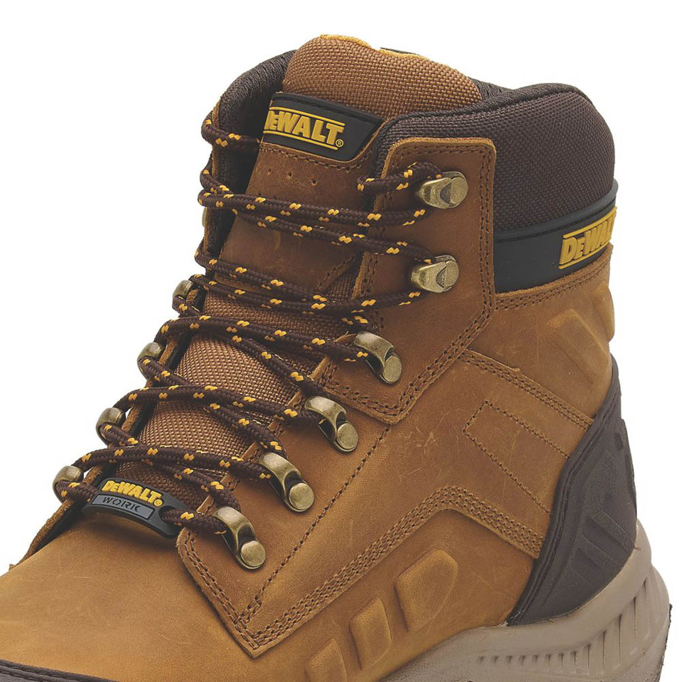 DeWalt Safety Boot Mens Wide Fit Brown Leather Waterproof Steel Toe Size 11 - Image 6