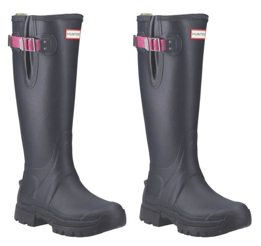 Hunter Wellies Womens Standard Fit Non Safety Navy Wellington Boots Size 4 - Image 1