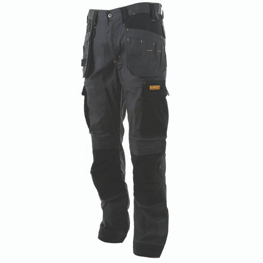 DeWalt Work Trousers Mens Slim Fit Grey Breathable Multi Pocket 34"W 31"L - Image 1