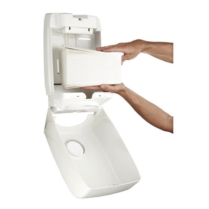 Hand Towel Dispenser 6945 Aquarius White Plastic Home Bathroom Tissue Box - Image 3