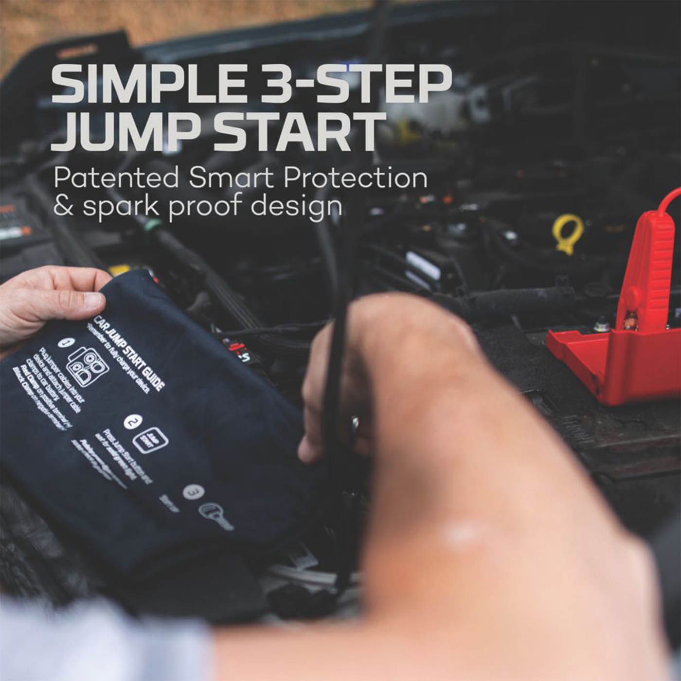 Nebo Jump Starter Type A C USB Charger 5.0Ah Li-Ion Assist Air Compressor - Image 6